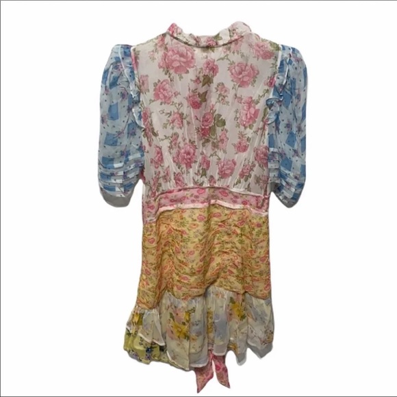 LoveShackFancy Arlo Picnic Patchwork Dress Size 8 NWT - Picture 7 of 10